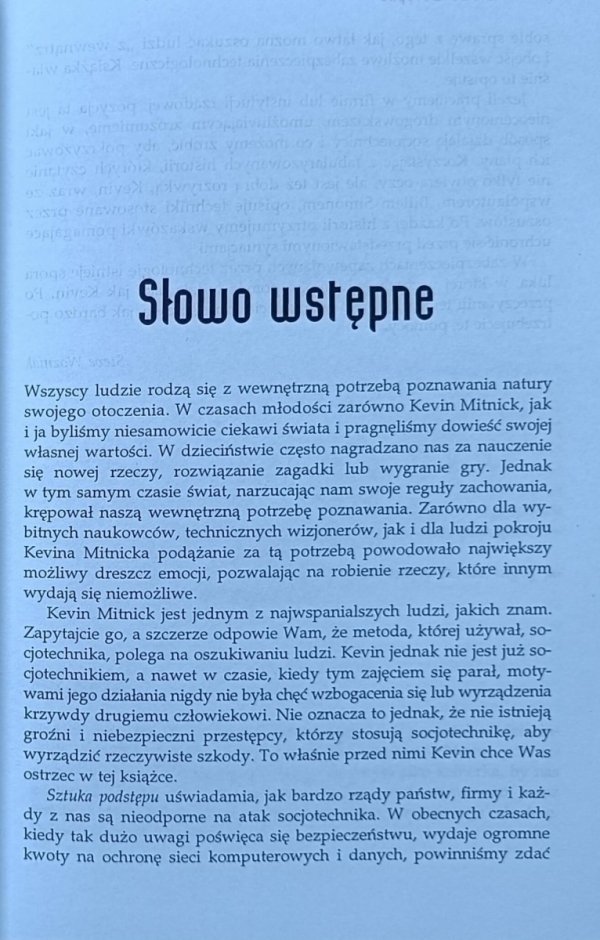 Kevin Mitnick Sztuka podstępu. Łamałem ludzi, nie hasła