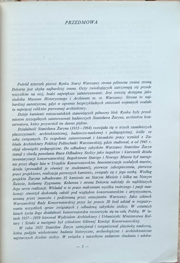 Stanisław Żaryn - Trzynaście kamienic staromiejskich