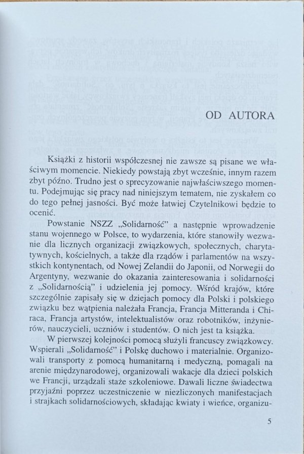 Andrzej Chwalba - Czasy Solidarności - od autora