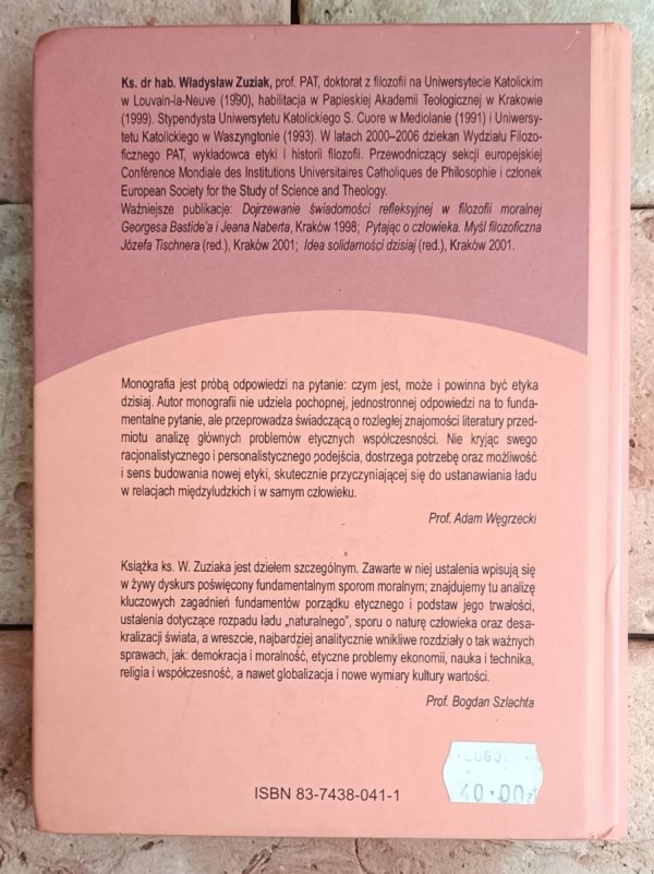 Władysław Zuziak Społeczne perspektywy etyki - okładka