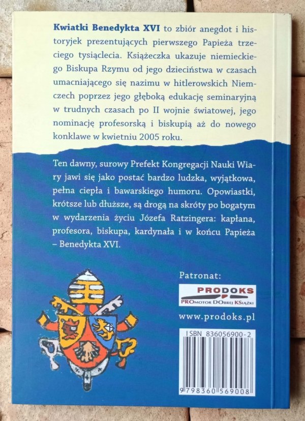  Maximilian von Durckheim Kwiatki Benedykta XVI - okładka