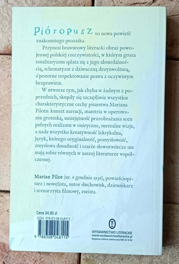 Marian Pilot  Pióropusz - okładka