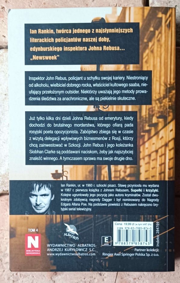 Ian Rankin Pożegnalny blues - okładka
