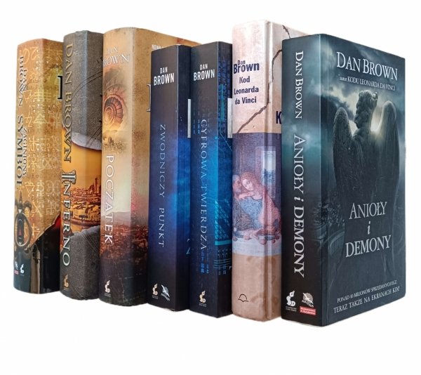 Dan Brown • Cykl Robert Langdon [komplet 5 tomów] + Zwodniczy punkt + Cyfrowa twierdza - okładka