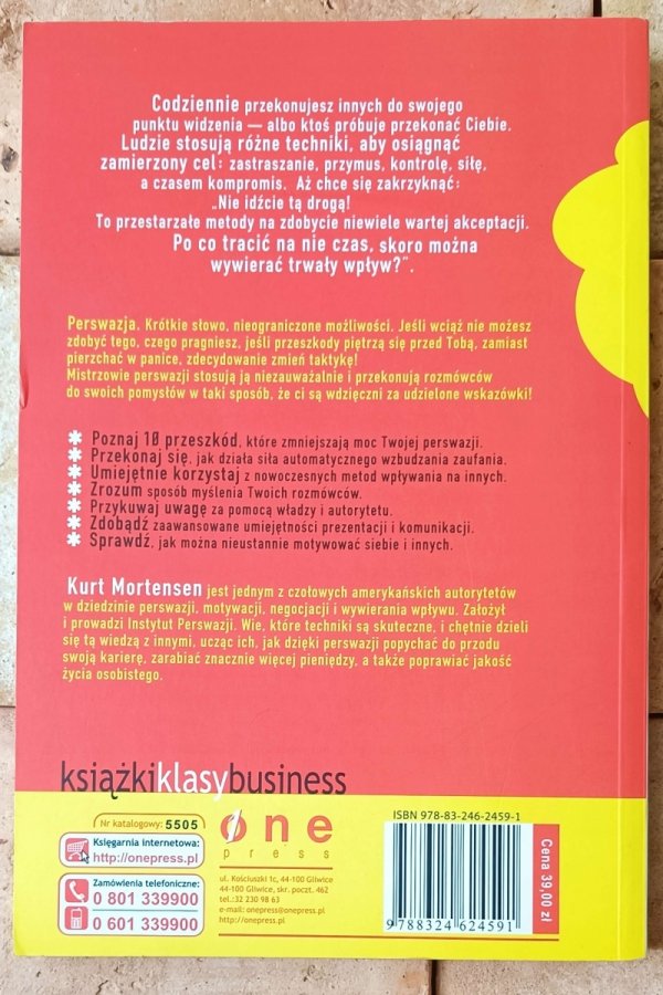 Kurt Mortensen Inteligencja perswazyjna (PQ). Poznaj 10 *** umiejętności wywierania wpływu - okładka