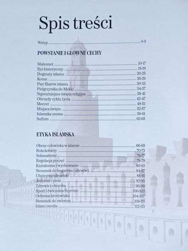 Monika Tworuschka Islam [Religie Świata] - spis tresci