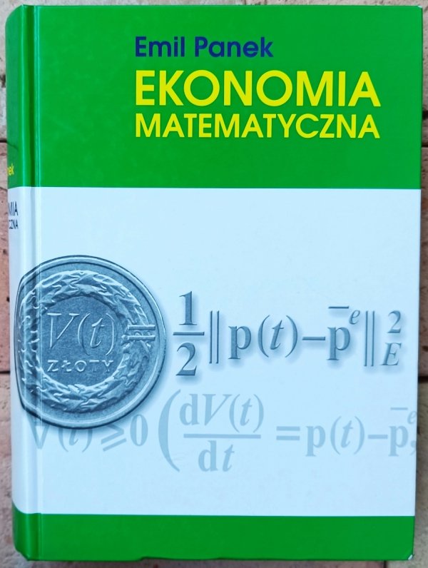 Emil Panek • Ekonomia matematyczna