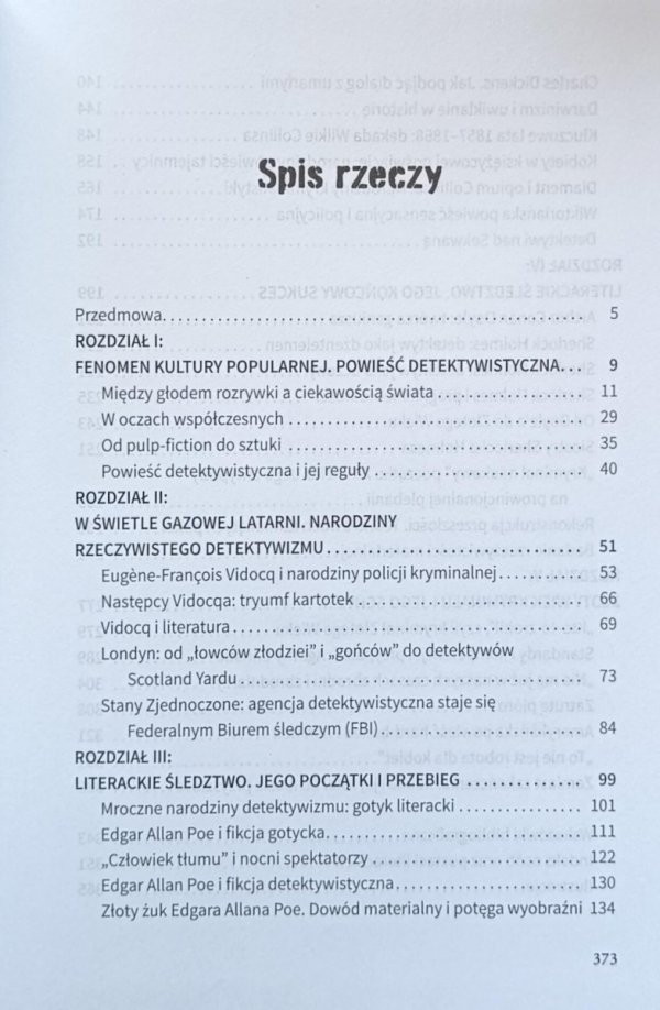 Tadeusz Cegielski • Detektyw w krainie cudów. Powieść kryminalna i narodziny nowoczesności  - spis treści