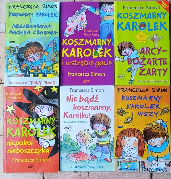 Francesca Simon  Koszmarny Karolek x6 - okładka