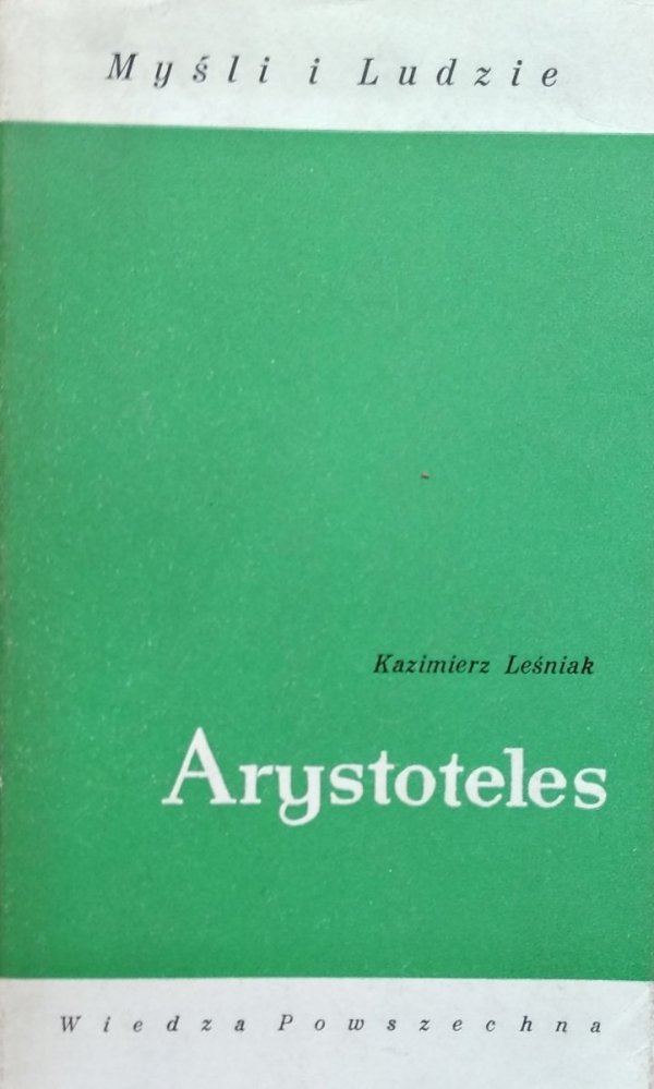 Kazimierz Leśniak Arystoteles - okładka