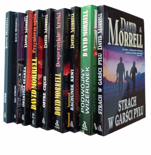 David Morrell x9 Siła strachu - Totem - Rachunek krwi i inne - okładka