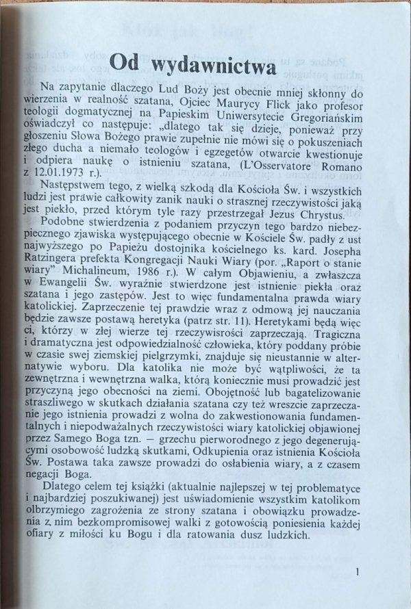 Bonifacius Gunther  Szatan istnieje naprawdę. Największy wróg człowieka - od wydawnictwa