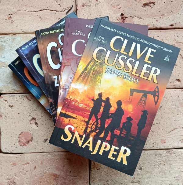 Clive Cussler x5 - Nożownik Snajper Sztorm i inne | komplet
