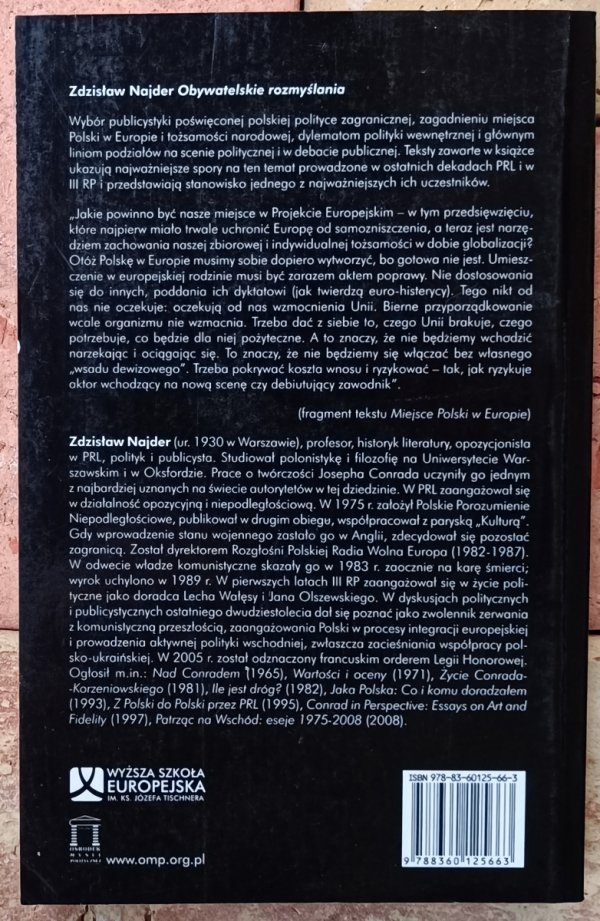 Zdzisław Najder  Obywatelskie rozmyślania