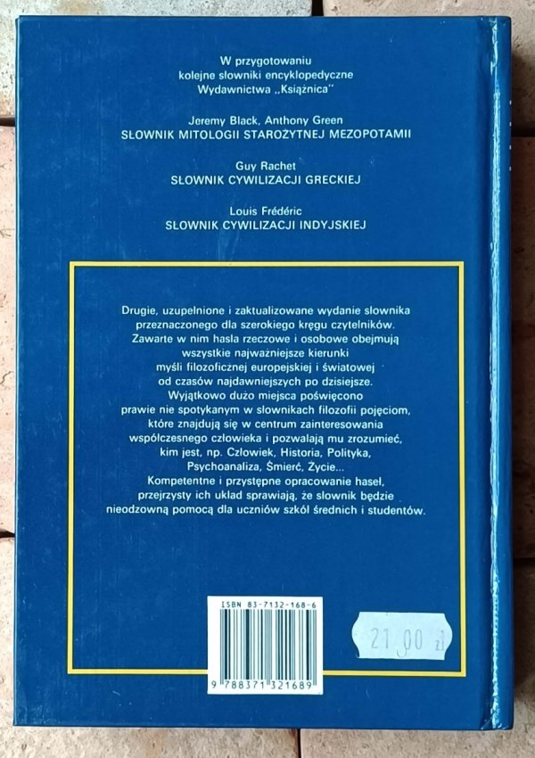 Didier Julia • Słownik filozofii - okładka