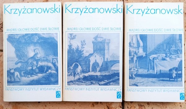 Julian Krzyżanowski Mądrej głowie dość dwie słowie [przysłowia polskie]  - okładka