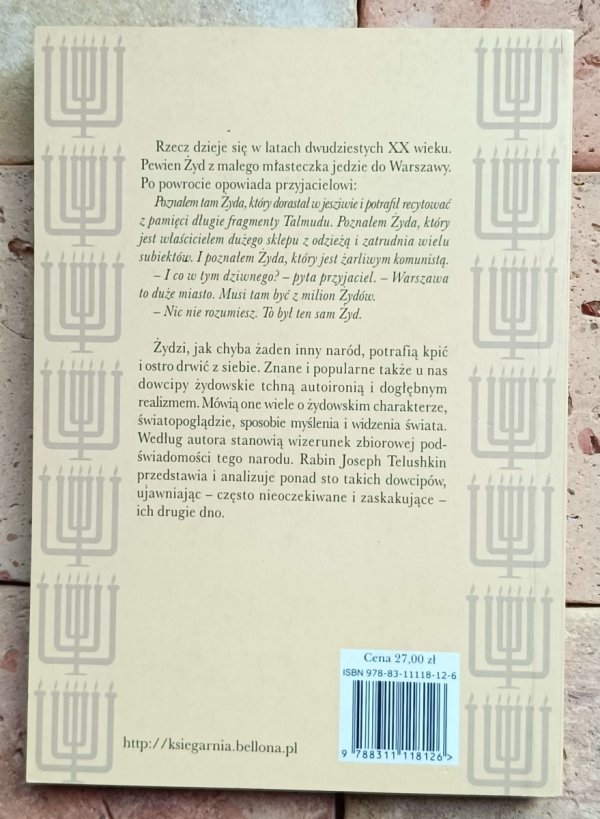Joseph Telushkin - Humor żydowski. Co najlepsze dowcipy i facecje żydowskie mówią o Żydach - okładka
