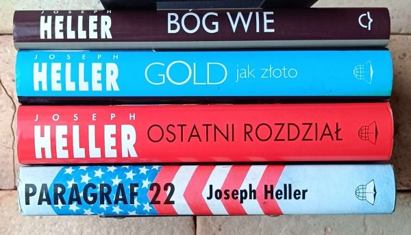 Joseph Heller x4 • Paragraf 22 - Ostatni rozdział - Gold jak złoto - Bóg wie - okładka