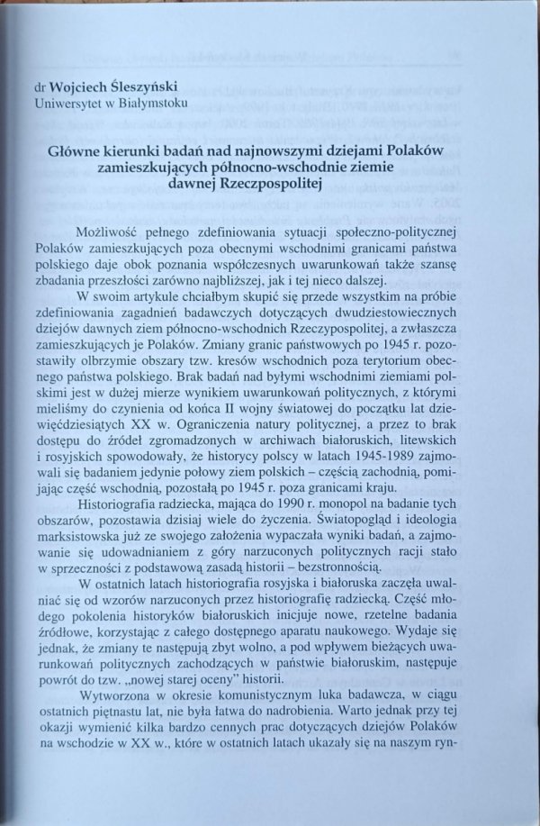 red. Adam Bobryk • Życie społeczne Polaków na Wschodzie. Wybrane zagadnienia - fragment