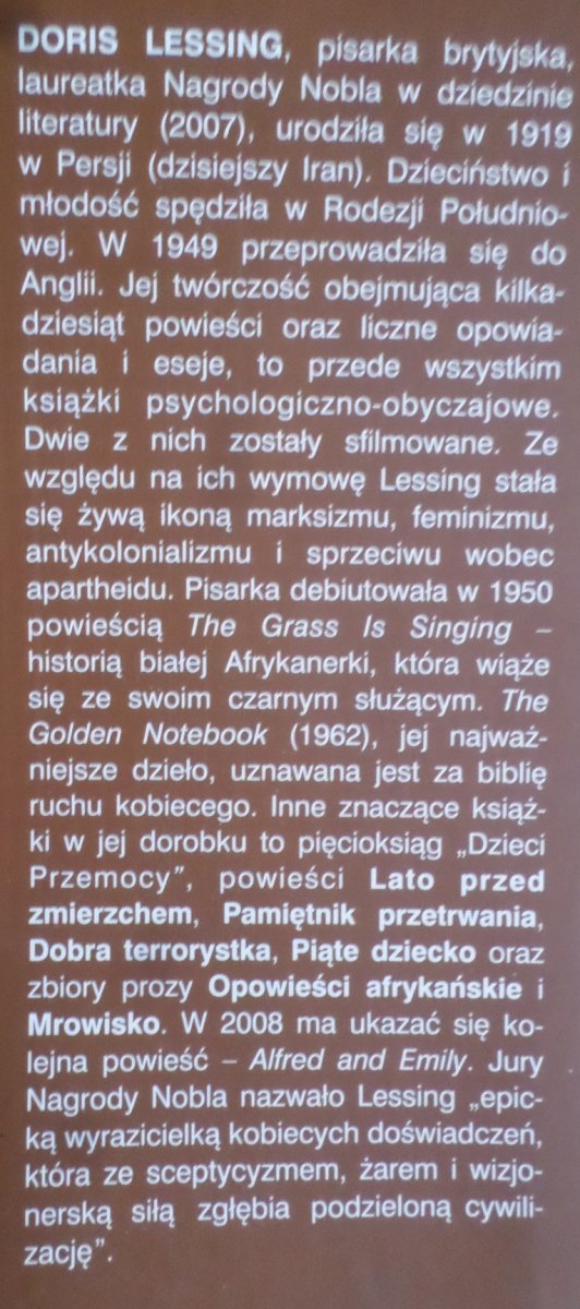 Doris Lessing • Opowieści afrykańskie [Nobel 2007]