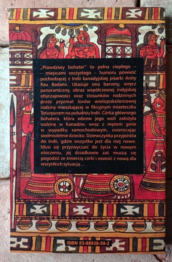 Anita Rau Badami  Prawdziwy bohater - okładka