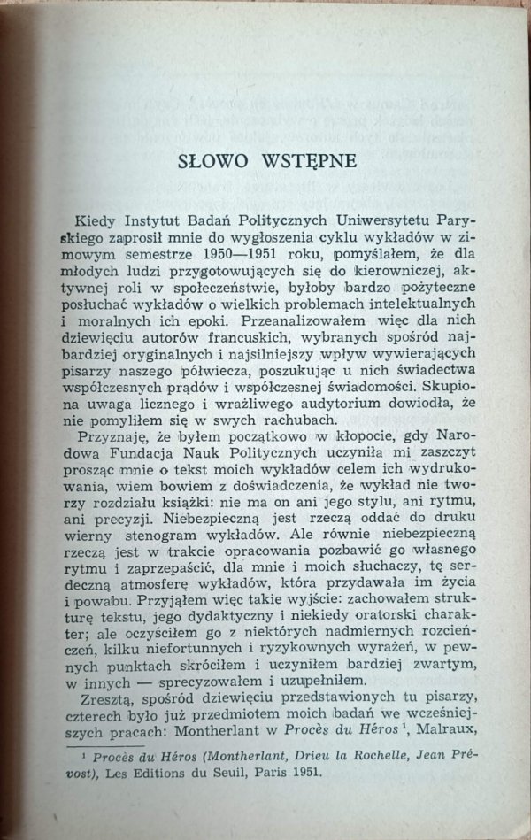 Pierre Henri Simon Świadectwo człowieka [Proust Gide Sartre Camus] - fragment