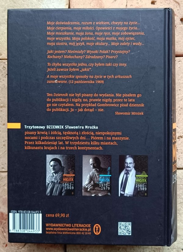 Sławomir Mrożek - Dziennik tom 1 - okładka