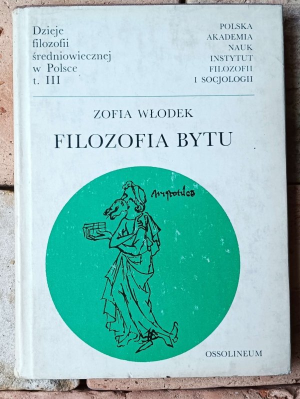 Zofia Włodek  Filozofia bytu - okładka