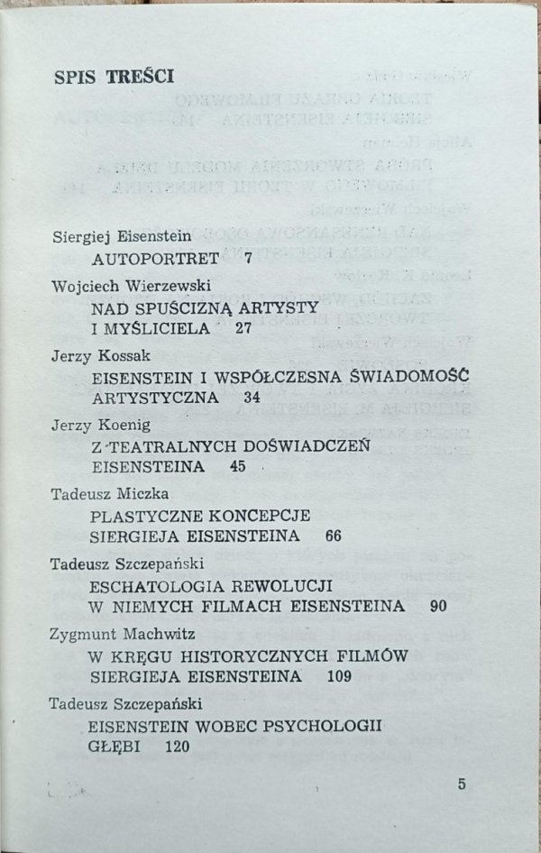 Tadeusz Szczepański - Eisenstein - artysta myśliciel