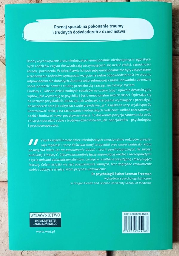 Lindsay C. Gibson • Dorosłe dzieci niedojrzałych emocjonalnie rodziców - okładka