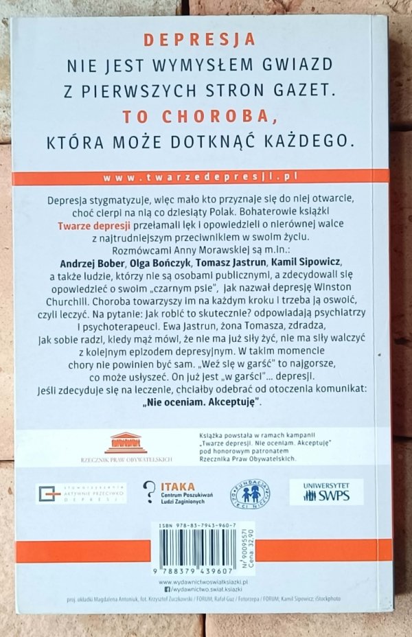 Anna Morawska  Twarze depresji - okładka