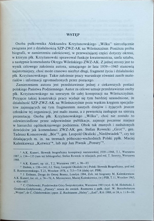  Krzysztof Tarka • Komendant Wilk. Z dziejów Wileńskiej Armii Krajowej - okładka