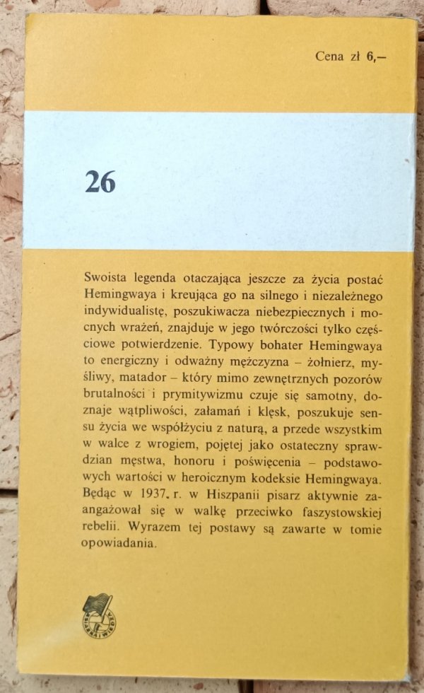 Ernest Hemingway  Motyl i czołg