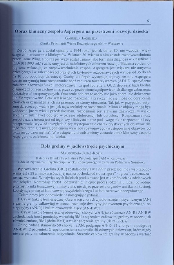 Psychiatria Polska • TOM XLI 3/2007 Suplement - fragment
