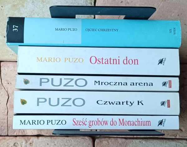 Mario Puzo x5  Ojciec Chrzestny - Mroczna arena - Czwarty K i inne - okładka
