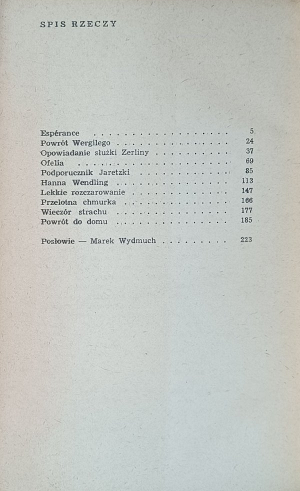 Hermann Broch Powrót Wergilego - spis tresci