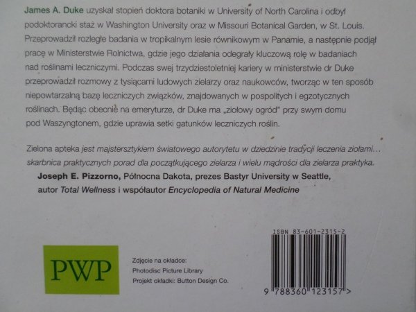 Dr James Duke • Zielona Apteka