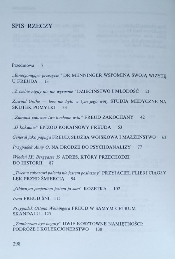 Georg Markus • Zygmunt Freud - spis treści