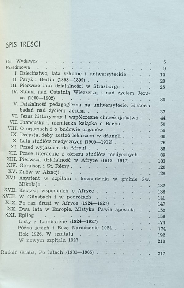 Albert Schweitzer Z mojego życia