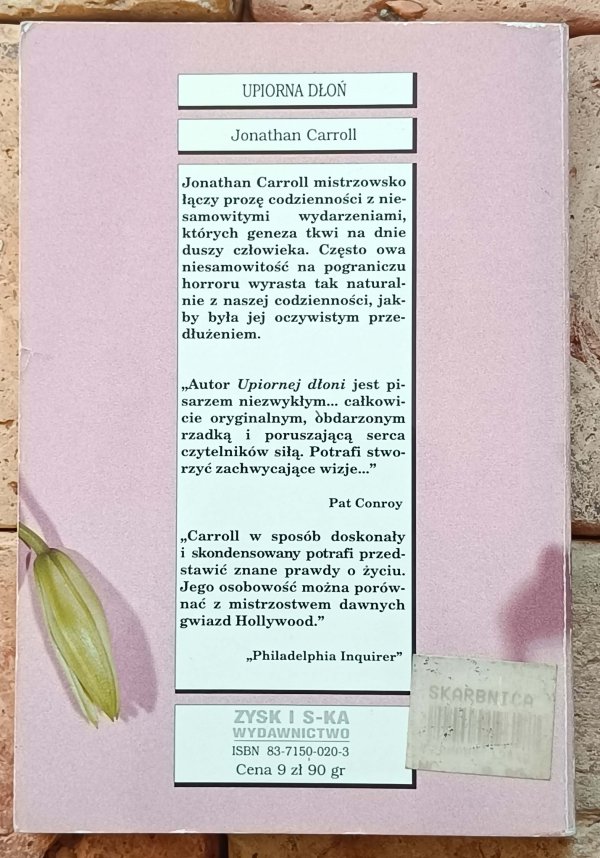 Jonathan Carroll - Upiorna dłoń | opowiadania