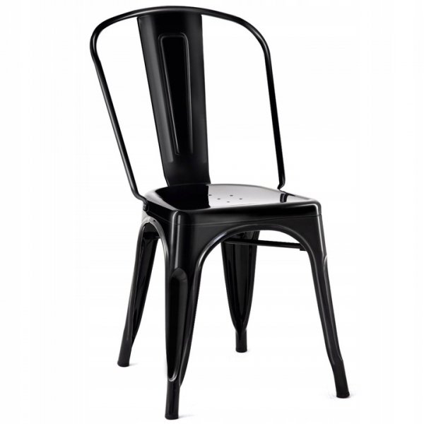 Krzesło metalowe w stylu industrialnym COSTWAY