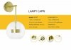 Kinkiet CAPRI WALL złoty - 60 LED, aluminium, szkło