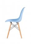 Krzesło DSW WOOD jasny niebieski.12 - podstawa drewniana bukowa