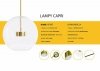 Lampa wisząca CAPRI LINE 5 złota - 300 LED, aluminium, szkło