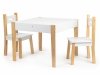 Stół stolik z dwoma krzesłami zestaw mebli dla dzieci ECOTOYS