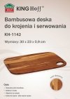 BAMBUSOWA DESKA KUCHENNA 30x23cm KINGHOFF KH-1142