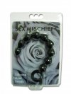 Koraliki analne - S&M Black Silicone Anal Beads