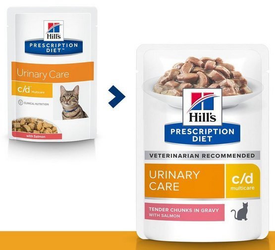 Hill&#039;s Prescription Diet c/d Feline z Łososiem saszetka 85g