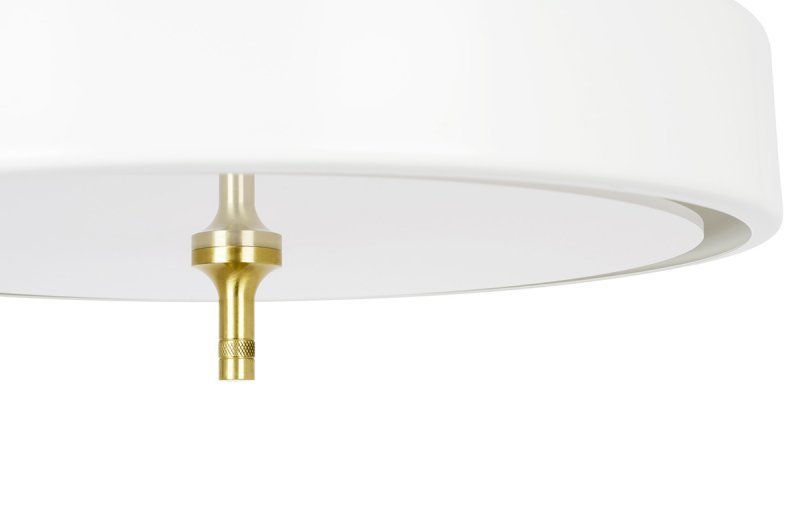 Lampa wisząca ARTE biało-złota - aluminium, metal