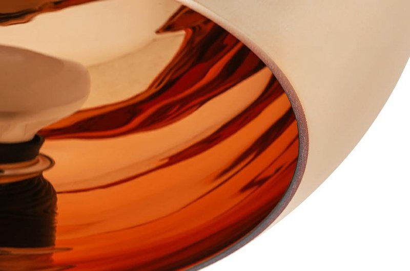Lampa wisząca BOLLA UP ROSE GOLD 35 - szkło metalizowane
